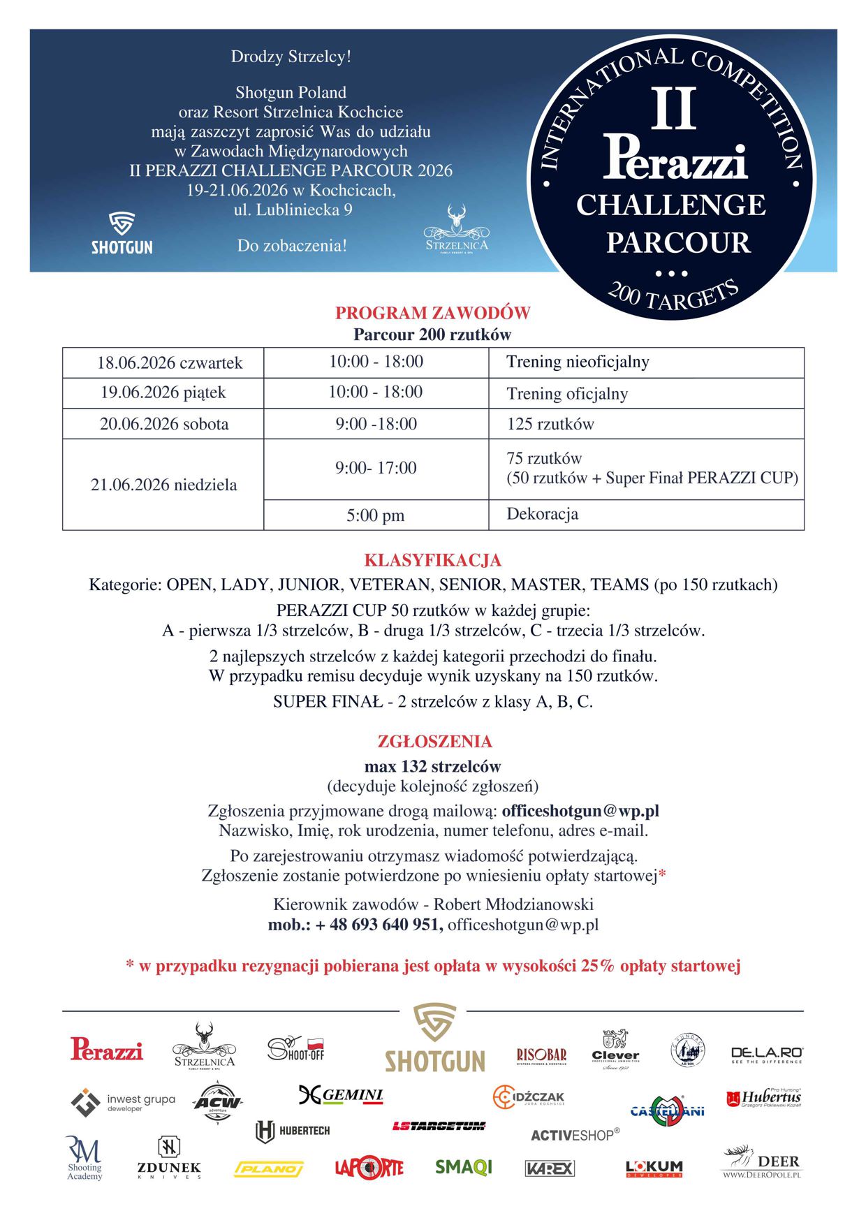 II Perazzi Challeng - zaproszenie-2